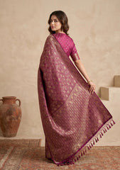 Wine Patola Art Silk Saree